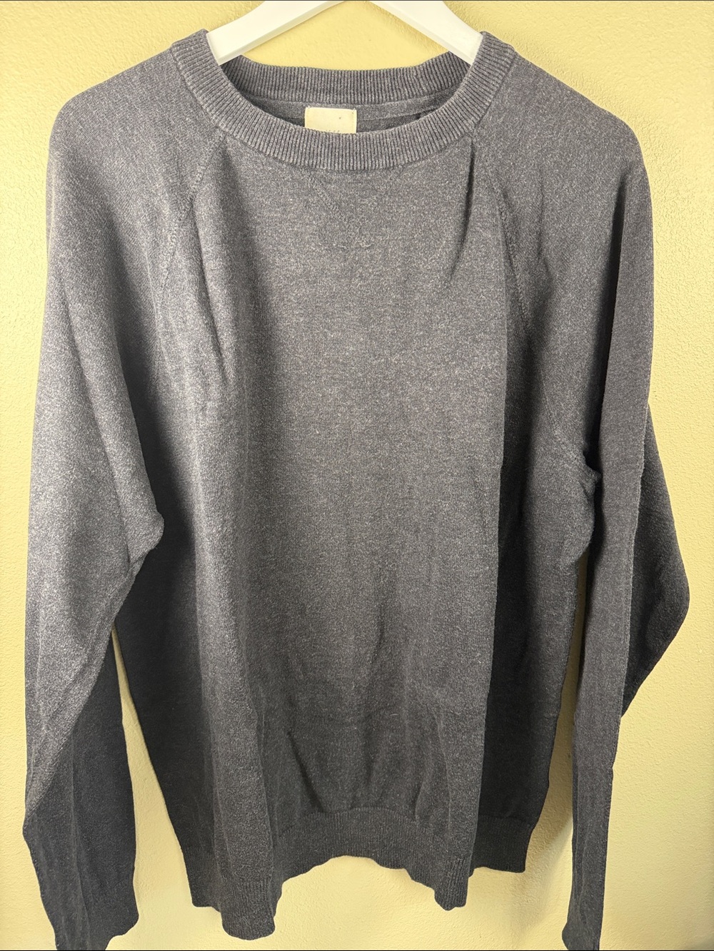 H&M Men's Crewneck Sweater - Charcoal black;XL